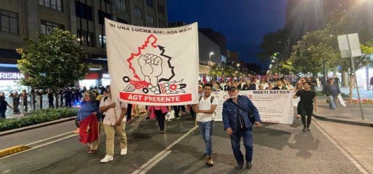 Trabajadores exigen basificación y derechos laborales en marcha