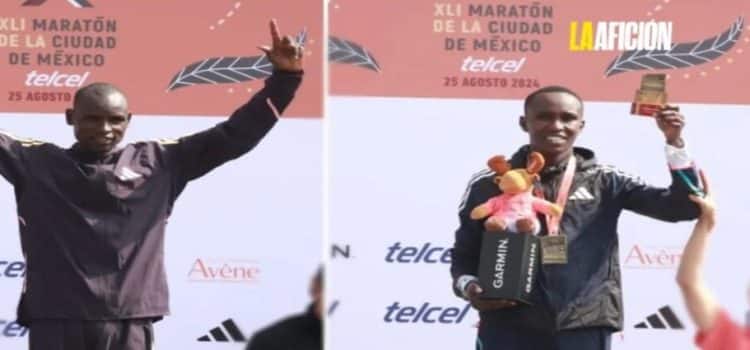 Los kenianos Edwin Kiptoo y Fancy Chemutai se llevaron Maratón de la CdMx 2024