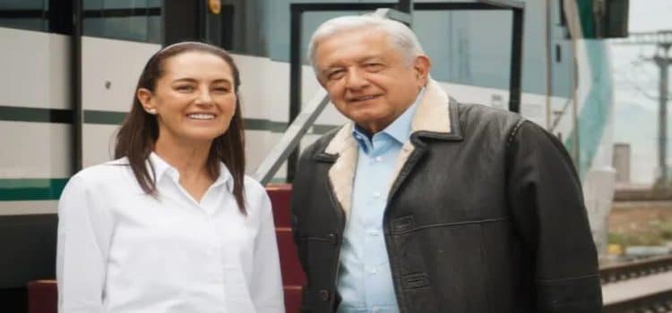 Sheinbaum y AMLO inauguran estación Santa Fe del Tren Interurbano