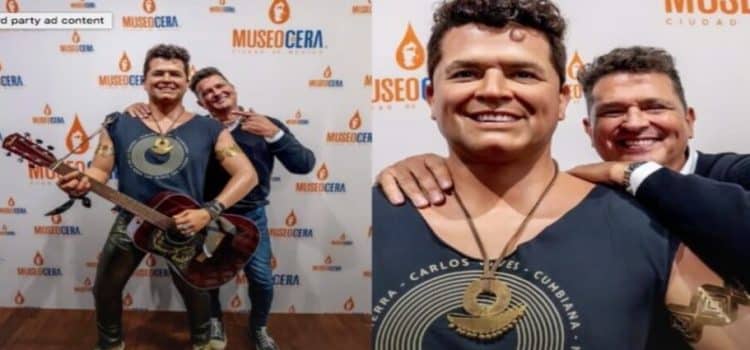 El colombiano Carlos Vives devela su figura en museo de cera de la CDMX