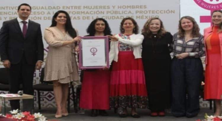 INFO CDMX recibió el Distintivo de Igualdad entre mujeres y hombres en nivel intermedio