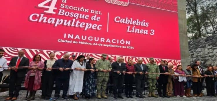 AMLO inaugura el Cablebús Línea 3 que conectará Los Pinos con Santa Fe