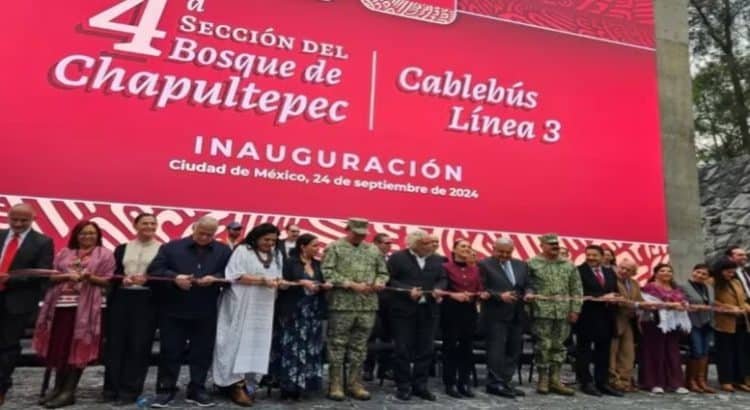 AMLO inaugura el Cablebús Línea 3 que conectará Los Pinos con Santa Fe