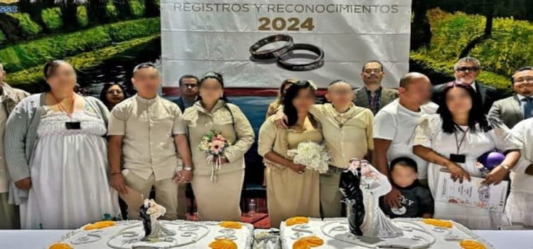 Se casan 46 parejas en reclusorios de CDMX