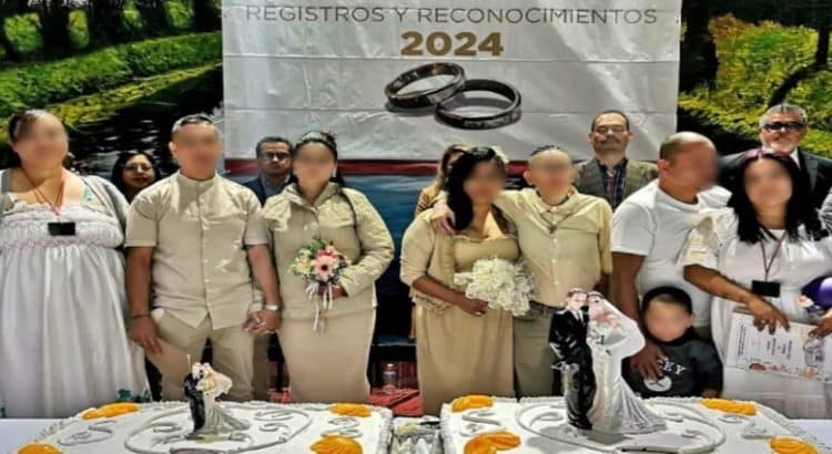 Se casan 46 parejas en reclusorios de CDMX