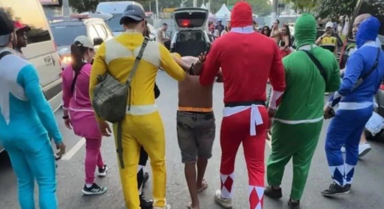 Los Power Rangers al rescate del Carnaval