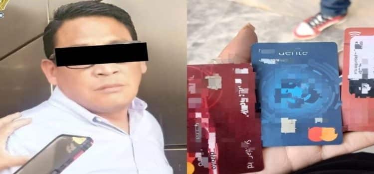 Detienen a hombre venezolano con tarjetas bancarias