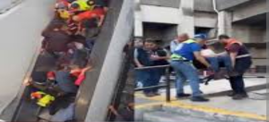 Falla en escaleras eléctricas deja al menos 11 lesionados en estación Miguel Ángel de Quevedo